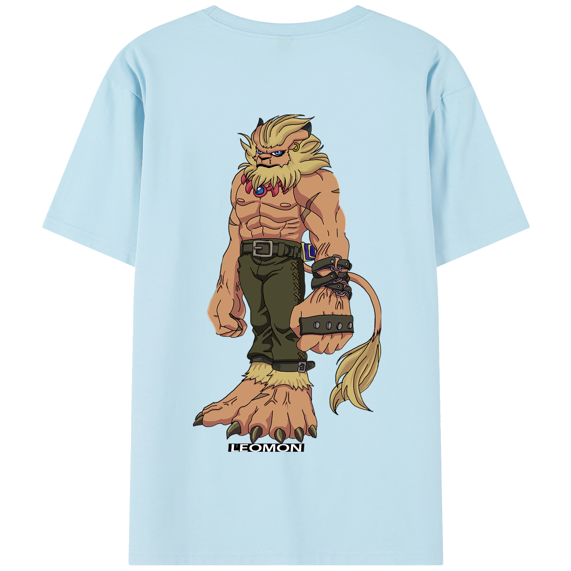 （画像用） Digimon デジタルモンスター/デジモン 綿100％半袖Tシャツ（背面プリント）